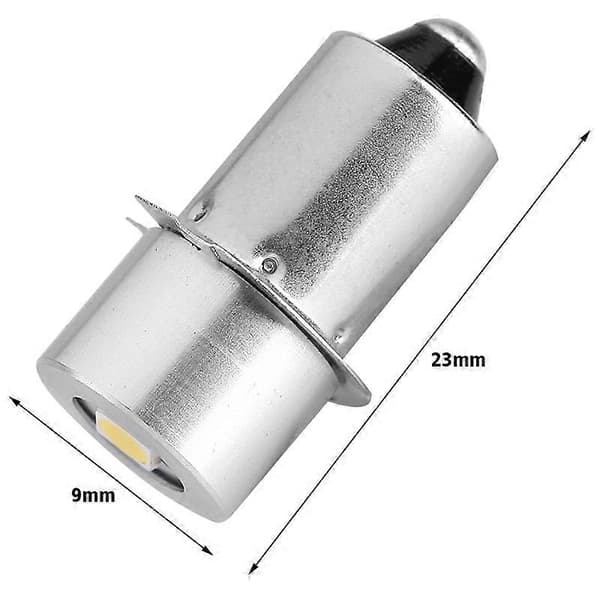 1W P13.5S LED-taskulamppu, 100~110LM 2700~7000K vaihtopolttimo taskulamppuun hätätyövaloon (3V) White