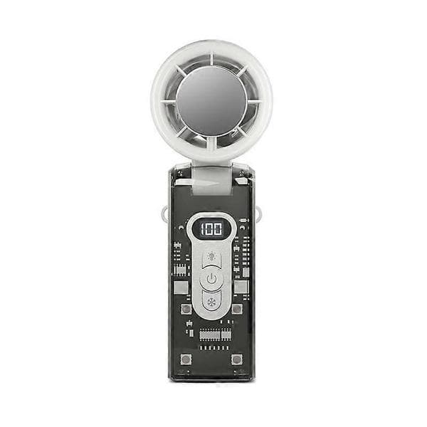 Højhastigheds bærbar kølende mini USB halsventilator White