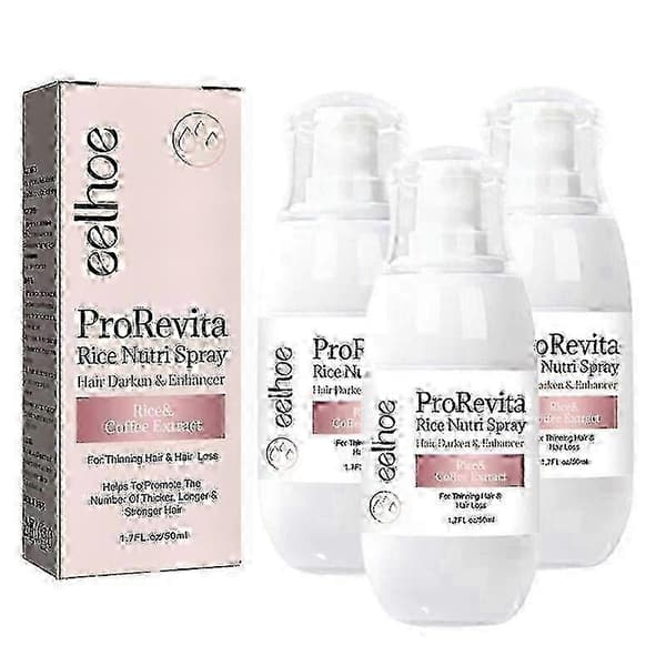 3 stk. Zephta H-Regrow 2.0, Zephta Hårgenvækst, Prorevita Ris Nutri Spray, til hår
