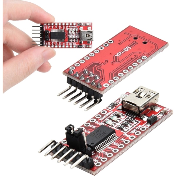 4X FTDI FT232RL USB til TTL seriel konverteradapter til 3,3V og 5V til Arduino Raspberry Pi