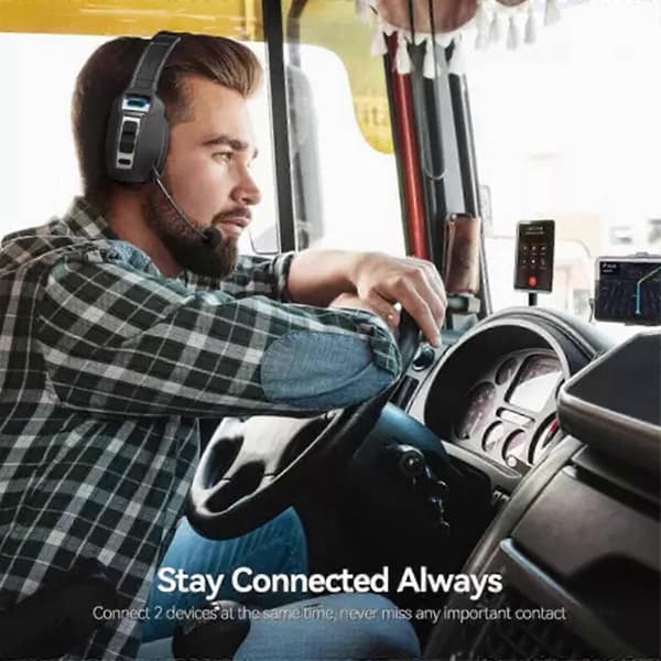 Bluetooth-headset för lastbilschaufförer med 35 timmars taltid, roterbar mikrofon och lång batteritid