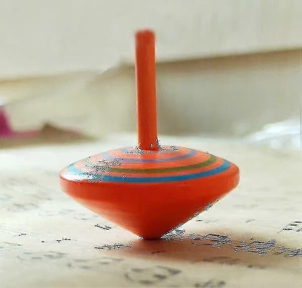 Mini Gyroer Til Spinning Træ Lille Legetøjsgave Til Børn Tilfældig Farve