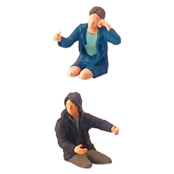 2 stk 1:64 skala figur sjåfør scene sett dekorasjon