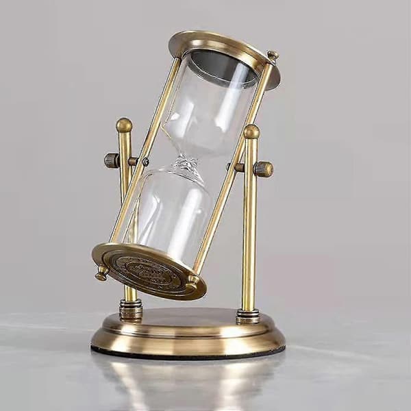 Tom Flaske Timeglas Tomt Timeglas 360 Roterende & Gravering Messing Sandur Metalsandur