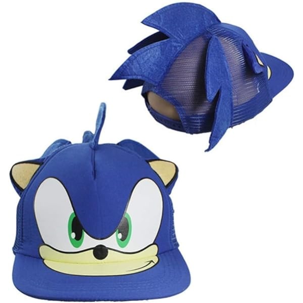 Sonic The Hedgehog Cosplay baseball- cap Unisex pelihattu aikuisille, lapsille ja teini-ikäisille ja animefaneille