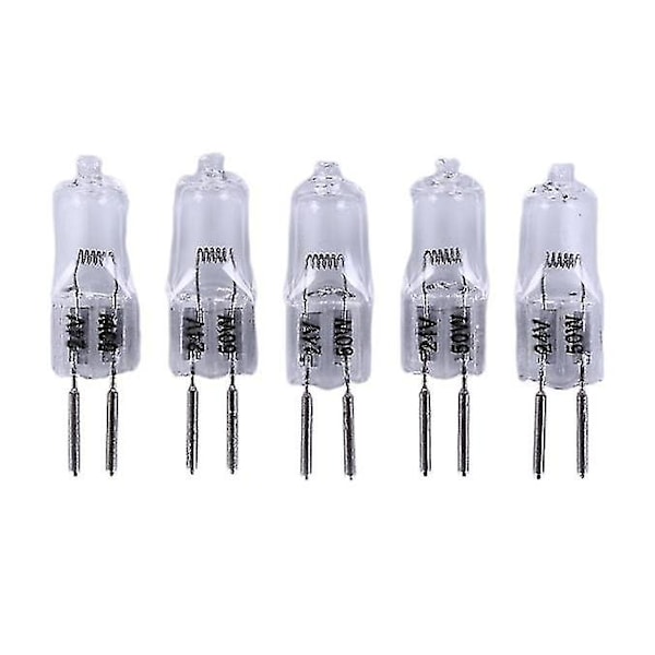 5pcs 24v G5.3 35w/50w Base Halogen Bulbs Light Lamp Bulb