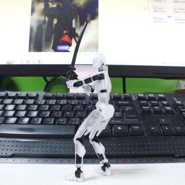 T13 Action Figure,Titan 13 Action Figure,Robot Action Figure,3D Printet Action,50% tilbud transparent