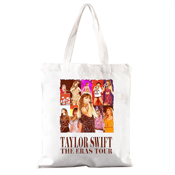 Taylor Swift The Eras Tour Canvas Shopping Bag Skuldertaske Shopper Bags Gave til TS Fans Musikelskende