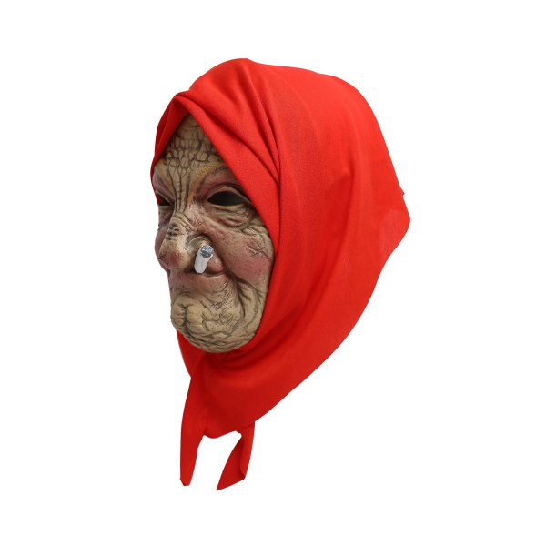 Mormor Mask Cover Gubben Helt huvud Realistisk Gubben Morfar & Mormor Dekor