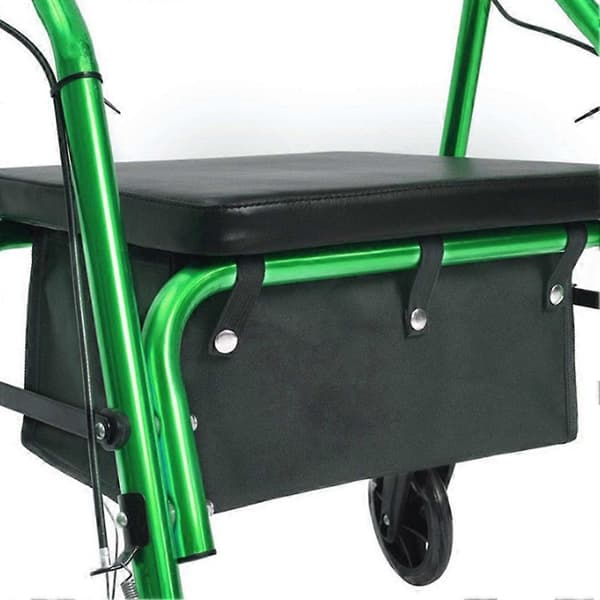 Under sæde rollator taske, under sæde taske eller mulepose til firehjulet rollator, rollator under sæde erstatning medicinsk kurv B Nero