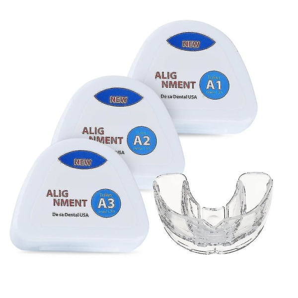 3 stk/sæt Tandbøjler til tandretter Ortodontisk apparat Falske silikonebøjler Træner til tandjustering 3 faser