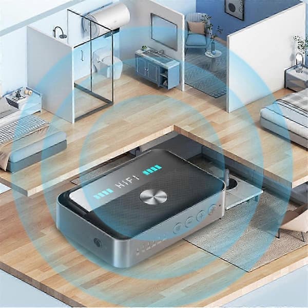 Bluetooth-mottaker 5.3NFC Bluetooth-adapter koaksial fiberoptisk Hifi Bluetooth-sender universell Black