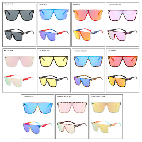UV400 Solbriller for Menn Kvinner Stilige Unisex Solbeskyttelse Briller Kjøring Wrap Around Anti-Glare Øyebeskyttelse I