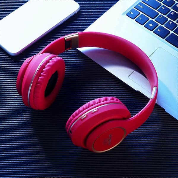 Høj værdi og højt håndværk headset Bluetooth headset trådløst opkald headset subwoofer Live 5.0 Bluetooth headset Red One Size