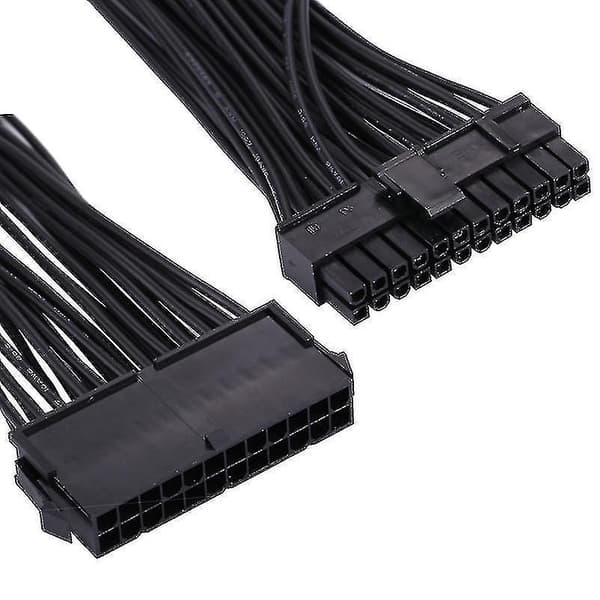 30cm Atx 24 Pin Dubbel Psu Strömförsörjningsförlängningskabel