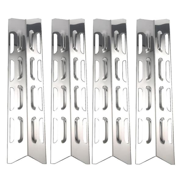 4 stk. Varmeplater For , Master Forge, Perfect Flame, Varme Spreder i Rustfritt Stål Gassgrill Reservedel
