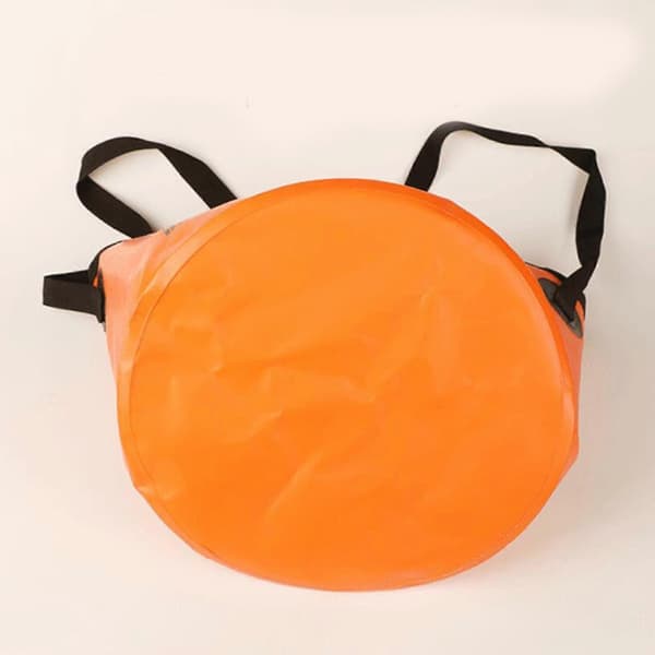 Sammenklappelig spand foldbar vandbeholder bærbar til camping 10L gul B Orange 20L 20L