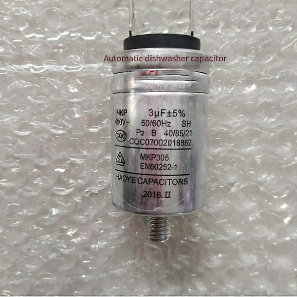 Diskmaskinsdelar Aluminiumhölje Kondensator MKP-3UF 450VAC