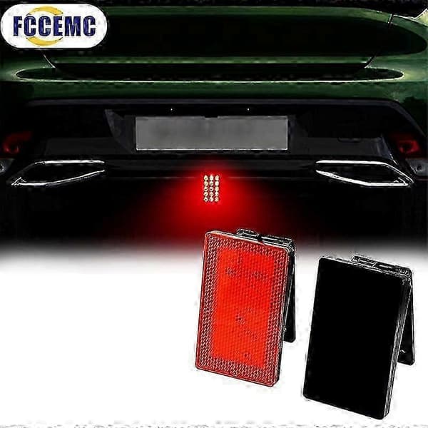12V LED Baglygte til Biler - F1 Stil Strobe Bremselampe Black