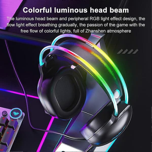 AULA S503 Headset RGB Kablet Gaming Hodetelefoner Not Specified
