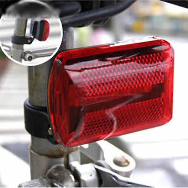 5 LED Bakre Svans Cykel Cykel Bakljus Natt Säkerhet Varning Blinkande Lampa Röd