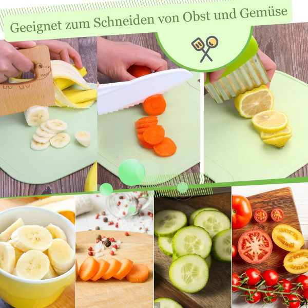 Barnknivar - för att skära och laga frukt eller grönsaker - Set om Set of 6