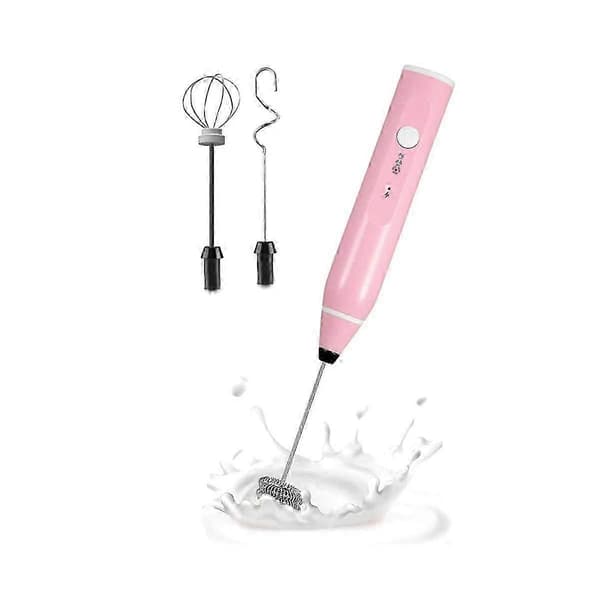 Mini elektrisk håndholdt elektrisk blender med USB elektrisk piskeris til cappuccino, B Rosa