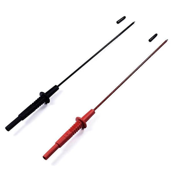 600V10A Multimeter Testledninger Kabel Bagprobe Spids 4mm Interface Længde 24 Centimeter Red&black
