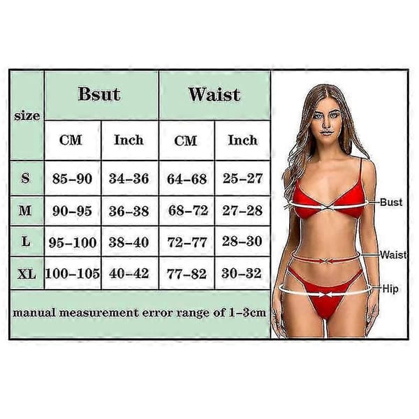 Micro G-string Bikini Set för kvinnor, BH-toppar, Trosor, Linrie Underkläder, Badkläder A XL