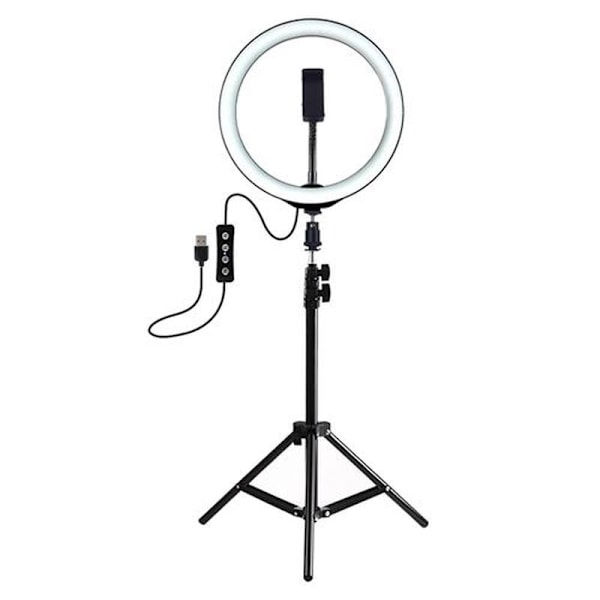 Ringlight Ringlight Xjpl537 med Stativ Usb 3 Tilstande Led Kompatibel med Li