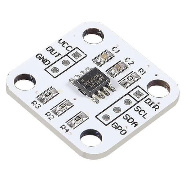 AS5600 Magnetisk Koder Magnetisk Induksjons Vinkelmålingssensor Modul 12bit Høy Presisjon med Magnet 1 sett White
