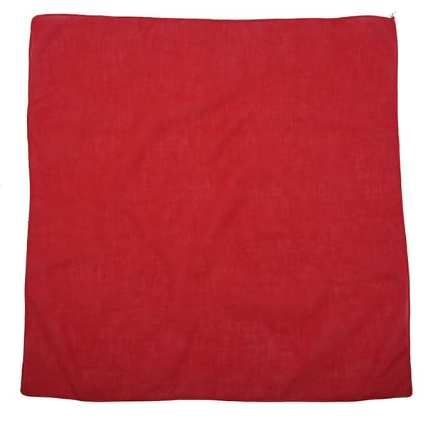 6X Fancy Ensfarget Bandana 100% Bomull Hode Hals Håndledd Wrap Skjerf Rød Red