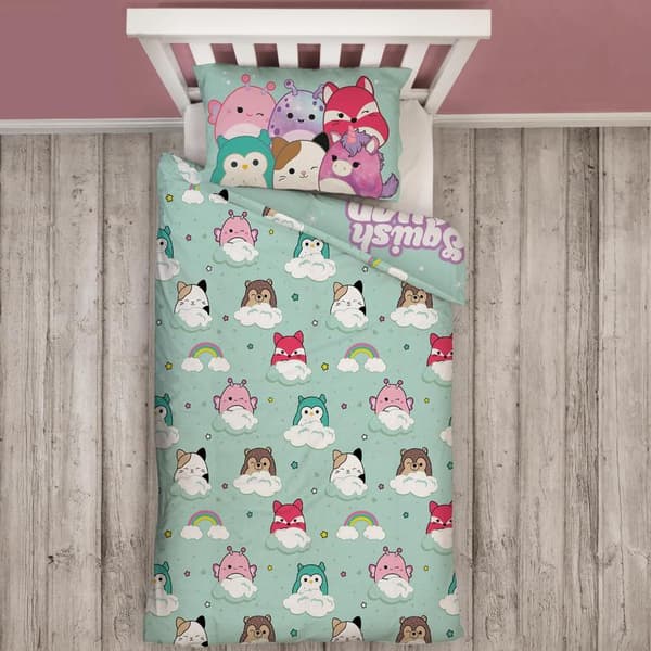 Squishmallows Sengetøysett Squish Squad 150x210cm multifärg multicolor