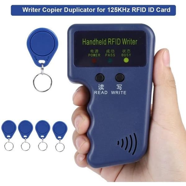Bærbar håndholdt printerkopimaskine duplikator til 125KHz RFID ID-kort med 5 tags 50 duplicates
