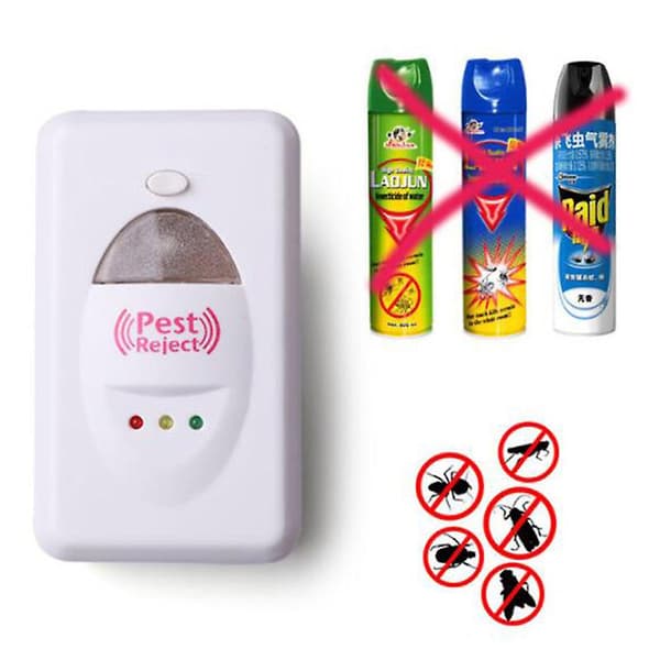 1st Electronic Ultrasonic Electromagnetic Anti Pest Bug Mosquito Cockroach Mouse White White 220v