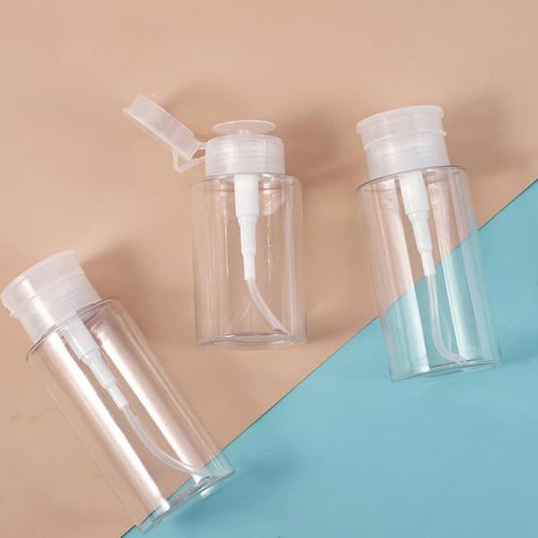 3x Push Down Pumpflaska Dispenser Påfyllningsbar Klar för Nagellack 150ml 150ml Other