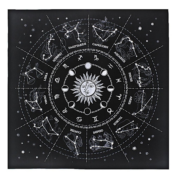 Divination Altar Tarot Patch Table Cover Magician Daily Board Games Card Pad Black