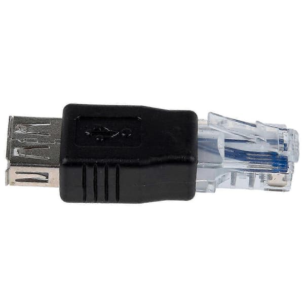 Kvindelig USB A til Han Ethernet RJ45 Stik Adapter Ny