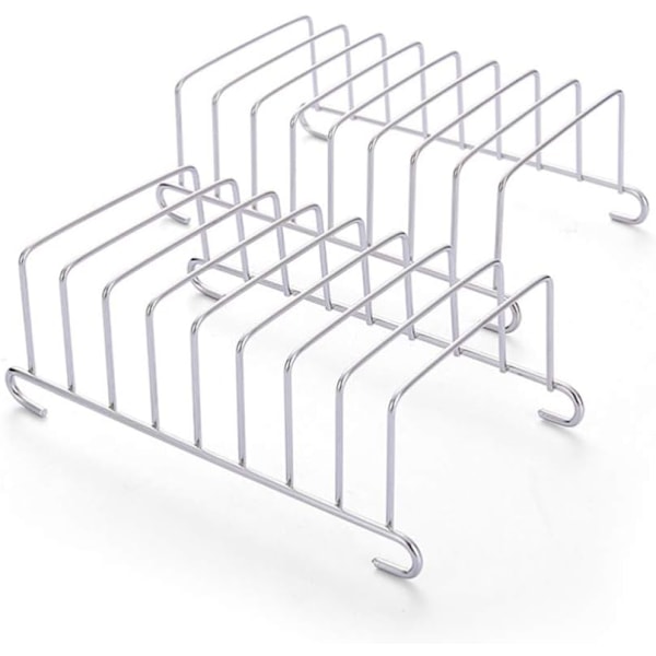 2 stk. Toastbrød Rack Holder 8 Skive Huller Rustfrit Stål Værktøj Køle Gitter Brød Rack Rektangel Air Fryer Tilbehør Organizer
