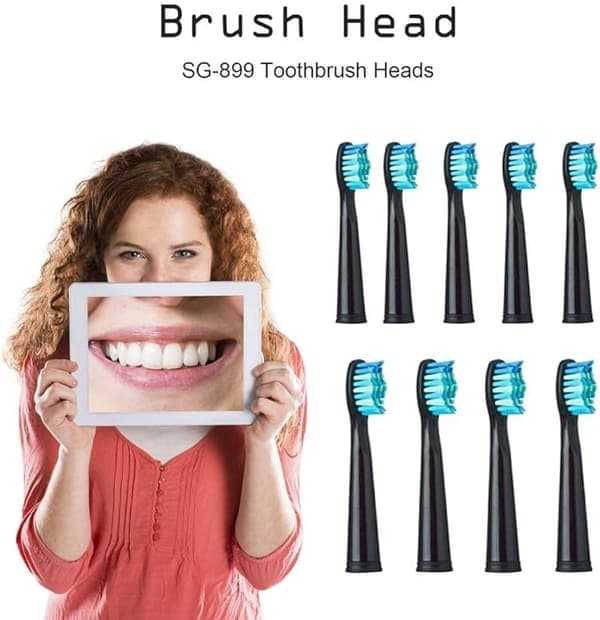 Replacement Brush Heads for Fairywill/Seago, 5 Pcs Electric Toothbrushes