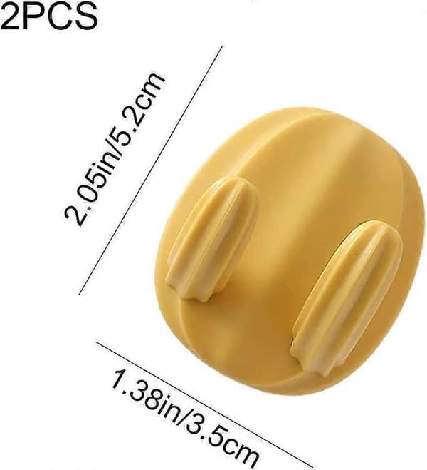 2-pack självhäftande krokar Kaktusväggkrokar