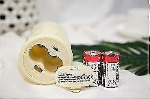 simplux Moving FLAME Ivory-ljus med timer, luta för att smälta