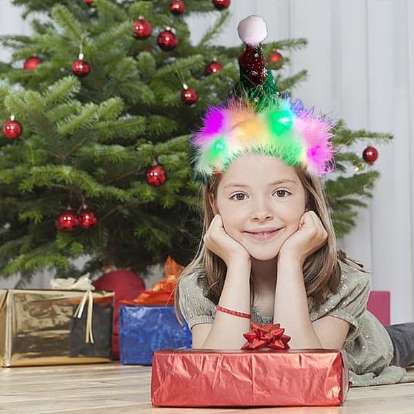 LED Julpannband Lyser Upp Julgran Älg Huvudbonader