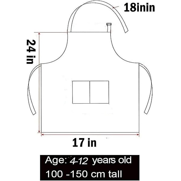 10-delars set med kockmössa och förkläde för barn