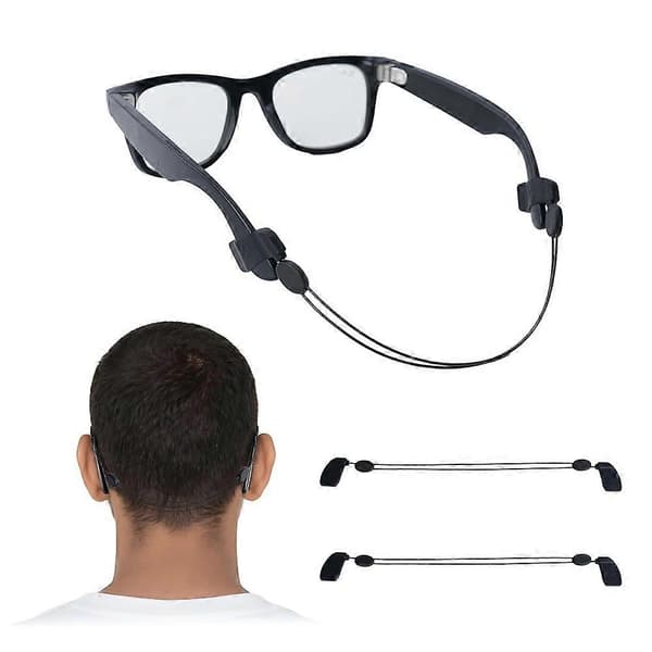 2 stk. justerbar brillerem til Ray-Ban/Oakley/Meta Gen 2 tilbehør, brilleholder til Meta Smart Glasses Black