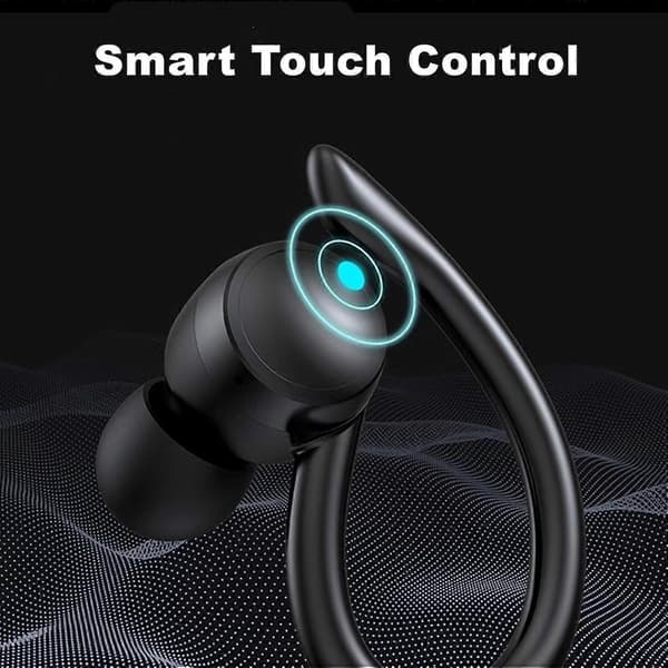 T82 Trådlöst Bluetooth-headset TWS Öronkrok Sport Vattentätt Bluetooth-headset Svart