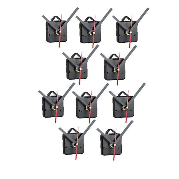 40st DIY Klockrörelsemekanism Tyst Kvarts Vägg DIY Klockvisare Kit Reparationsreservdelar Black