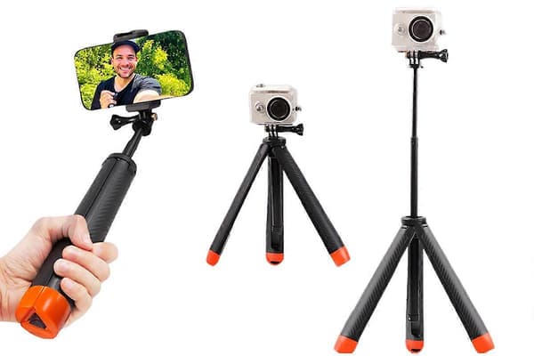 Flydende Selfiestang Stativ til GoPro Hero 13 12 11 10 9 Black One Size