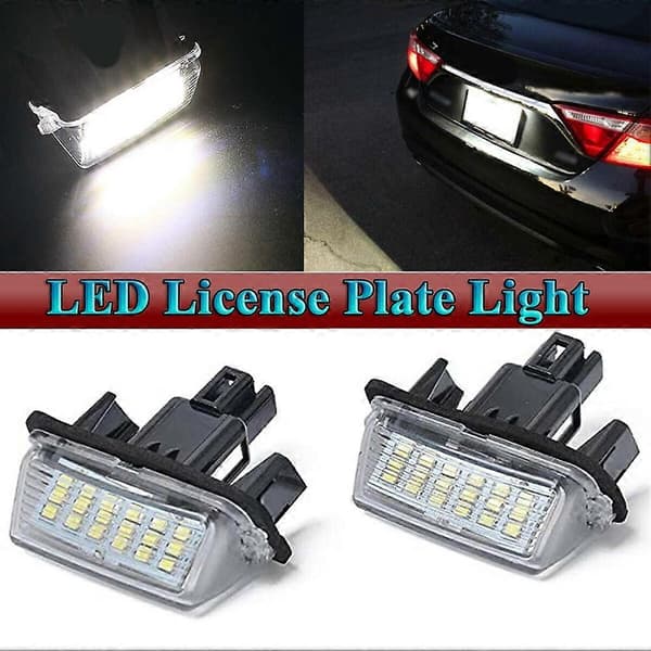 4 STK LED Nummerpladelys til Toyota Camry Avalon Auris E18 Vios Esquire Esquire EZ Noah Proace City