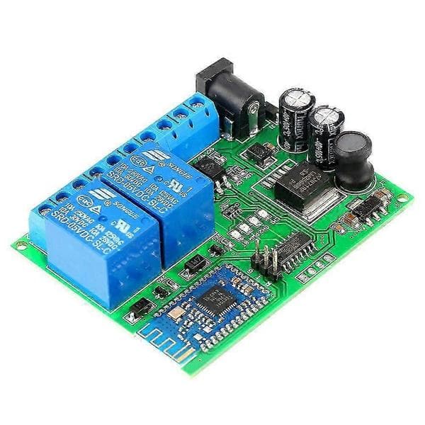 2-kanals Bluetooth-relæ trådløs fjernbetjeningskontakt LED-motor til iOS Android